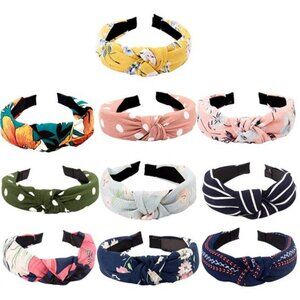 10 Piece Womens Headbands Set, Knotted Headbands, Summer Floral Headbands